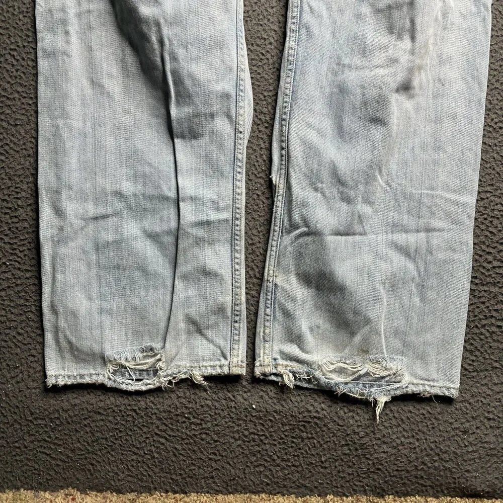 VINTAGE Levi's 549 Men Jeans 38X30 Denim Low Loose Baggy Skater Y2K Thrashed